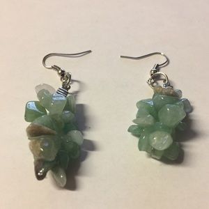 Jade drop earrings